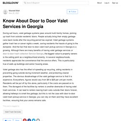Know About Door to Door Valet Services in Georgia