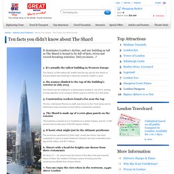 About The Shard: Ten Facts