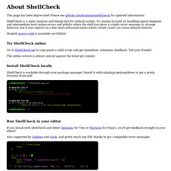 About ShellCheck