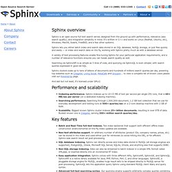 Sphinx - Free open-source SQL full-text search engine