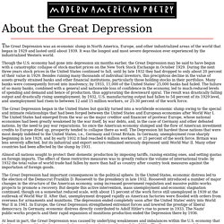 About the Great Depression