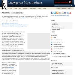 About the Mises Institute