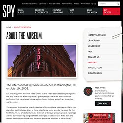 About the Museum · International Spy Museum