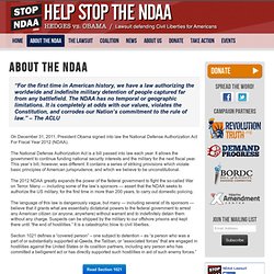 About the NDAA
