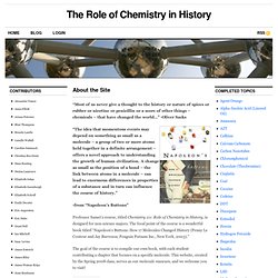 Role of Chemistry in History
