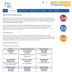 About the Week - Anti-Poverty Week
