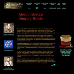 About Tibetan Singing Bowls