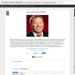 About Timothy Munro Roberts