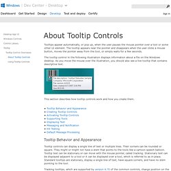 About Tooltip Controls