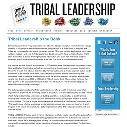 About the Tribal Leadership Book — Tribal Leadership