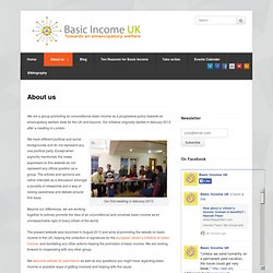 About us - Basic Income UK