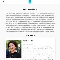 About Us - Clean Label Project