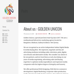 About us : GOLDEN UNICON - GOLDEN UNICON