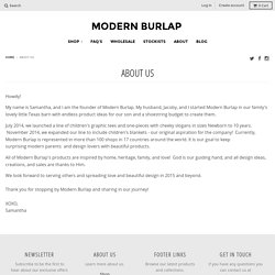 About Us – Modern Burlap