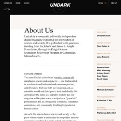 About Us - Undark Magazine