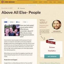 Above All Else- People