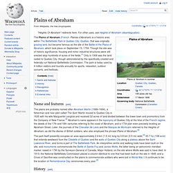 Plains of Abraham