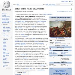 Battle of the Plains of Abraham