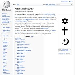 Abrahamic religions