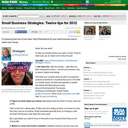 Abrams: 12 small business tips for 2012