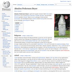 Absalon Pedersson Beyer - Wikipedia