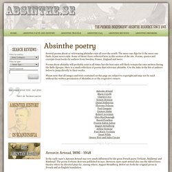 Absinthe poetry