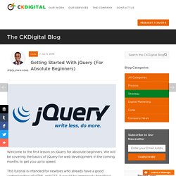 Getting Started With jQuery (For Absolute Beginners) - Web Design Nigeria - CKDigital