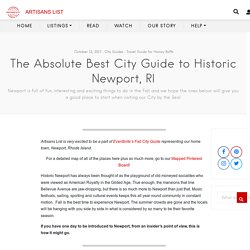 The Absolute Best City Guide to Historic Newport, RI - Artisans List