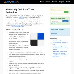 Quick Online Tips » Absolutely Del.icio.us - Complete Tools Collection