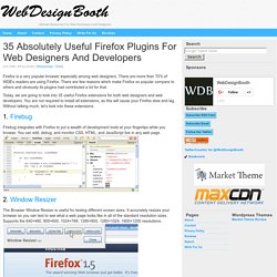 35 Absolutely Useful Firefox Plugins For Web Designers And Developers