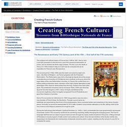 Creating French Culture (Library of Congress Exhibition)