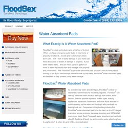 Pads & Rolls – FloodSax Sandless Sandbags North America