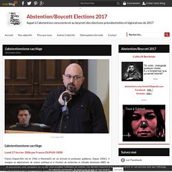 L’abstentionnisme sacrilège - Abstention/Boycott Elections 2017