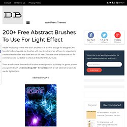 200+ Free Abstract Brushes To Use For Light Effect
