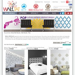 Pop Wall Decals of Abstract Lines, 3D, Graphic, Floral for Wall Decor - WALLTAT.com