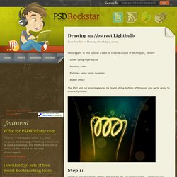 » Drawing an Abstract Lightbulb - Photoshop Tutorial at PSDRockstar.com