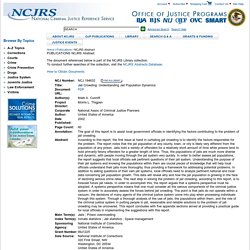 NCJRS Abstract - National Criminal Justice Reference Service