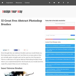 52 Great Free Abstract Photoshop Brushes
