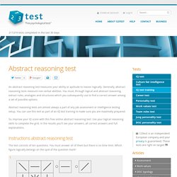 Abstract reasoning test - 123test.com