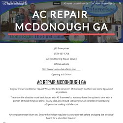 AC Repair McDonough Ga