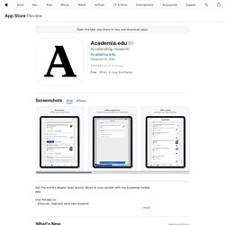 ‎Academia.edu on the App Store