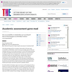 Academic assessment gone mad