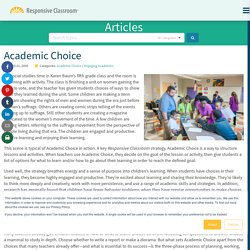 Academic Choice