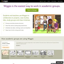 Academic group collaboration - Wiggio