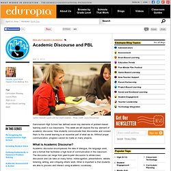 Academic Discourse and PBL