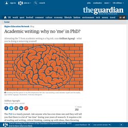 Academic writing: why no 'me' in PhD?