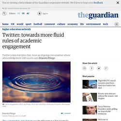 Twitter: towards more fluid rules of academic engagement