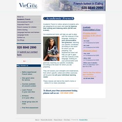 Academic French - Virgile language Training