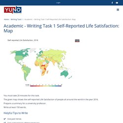 Academic - Writing Task 1 Self-Reported Life Satisfaction: Map - Yuno Learning