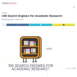 100 Search Engines For Academic Research